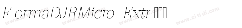 F ormaDJRMicro  Extr字体转换